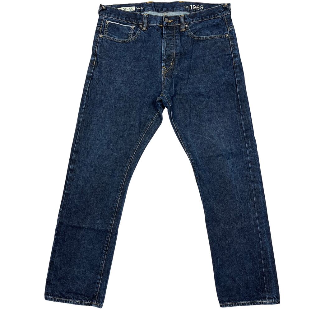 Gap 1969 Original Fit Jeans 36x30 Redline Selvedge Ringspun Denim Straight Leg